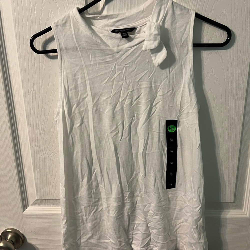 White Sleeveless Top